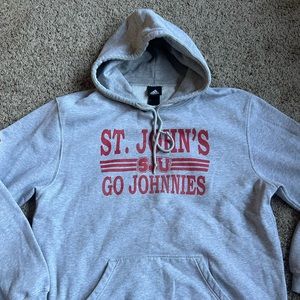 Adidas XL Hoodie Sweatshirt Mens St. John’s Johnnies SJU Gray